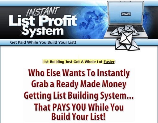 Product picture Instant List Profit System 