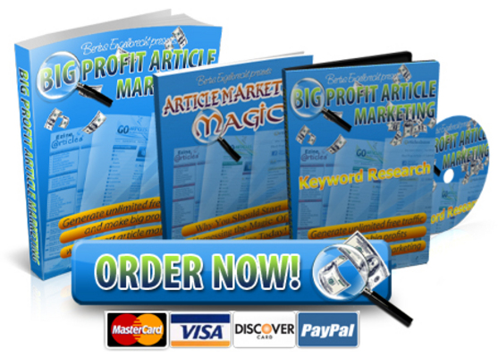 Product picture Big Profit Article Marketing 